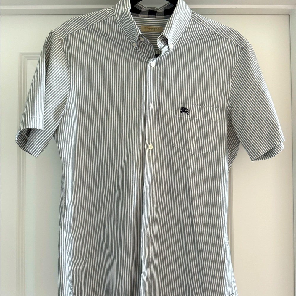 Burberry Brit striped shirtsleeve button up - SMALL